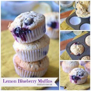 Lemon Blueberry Muffins are bursting with fresh blueberries and a hint of zesty citrus. Perfect to make-ahead and freeze for an easy breakfast or dessert!