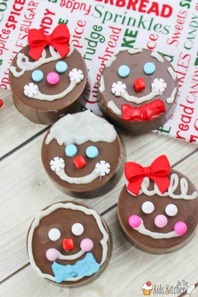 A delicious and easy Christmas cookie kids can make, these OREO Gingerbread men are perfect for a Christmas party or classroom treat