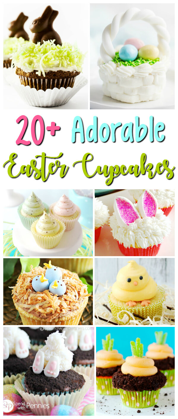 20 Absolutely Adorable Easter Cupcakes for Kids
