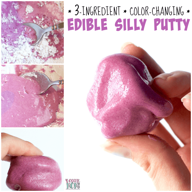 Edible Silly Putty recipe from The Soccer Mom Blog