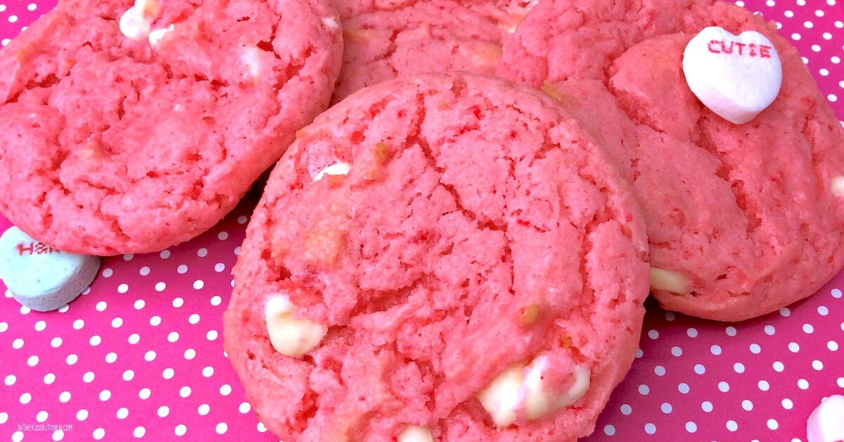 Easy cake cookies for Valentine's Day