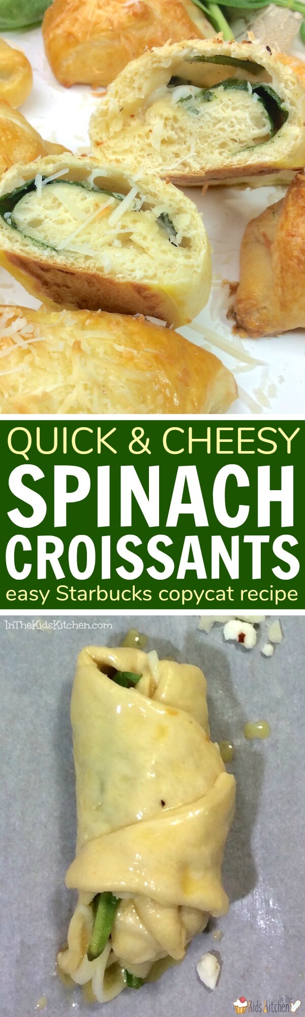 A quick and easy copycat recipe of Starbucks' delicious flaky spinach croissants. Enjoy this savory snack anytime and save money making them at home!