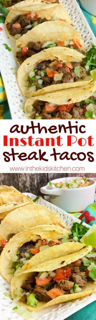 Make tender, juicy, and flavorful Carne Asada Tacos in a fraction of the time! With this easy Instant Pot recipe it takes just MINUTES for an amazing meal!