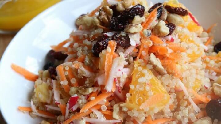 quinoa salad with orange juice dressing Quinoa Salad with Orange Vinaigrette