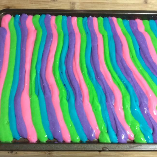 A deliciously sweet dessert bread with a hidden surprise inside: a rainbow star inspired by the My Little Ponies character Twilight Sparkle.