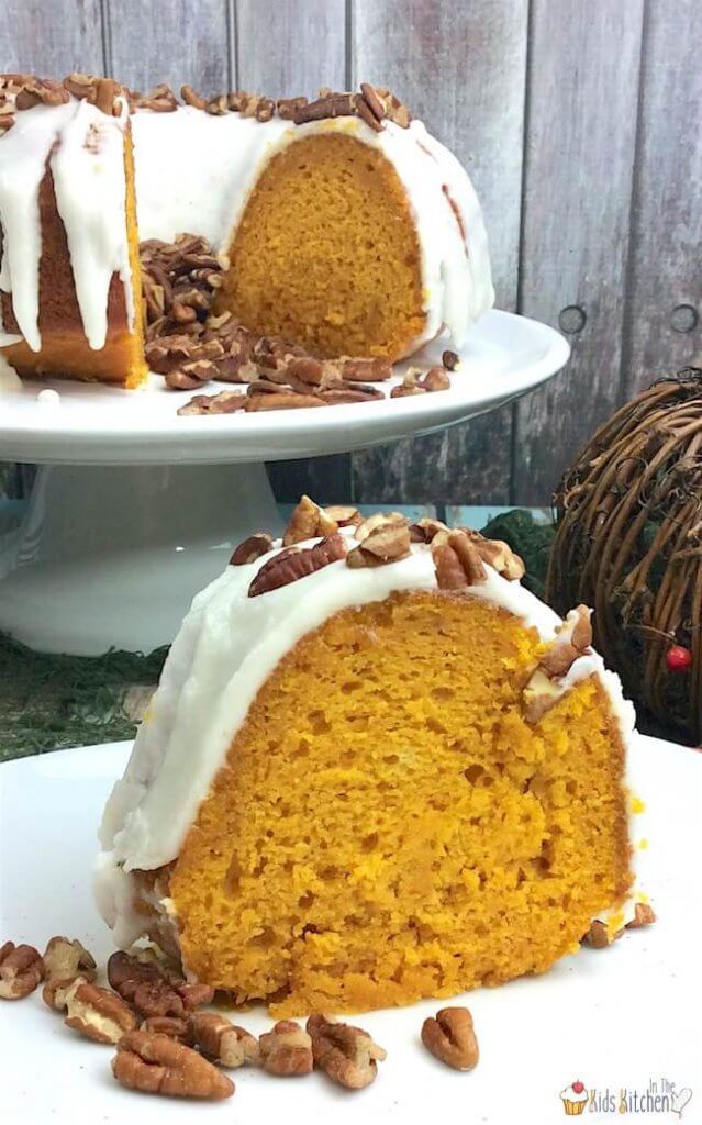 A perfectly moist classic pumpkin bundt cake...that's easier than ever to make! You'll love this foolproof Fall dessert recipe!