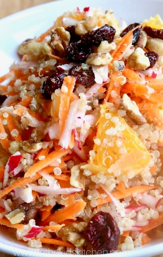 Switch up your usual lunch or side dish options with this tangy and vibrant Orange Cranberry Quinoa Salad!