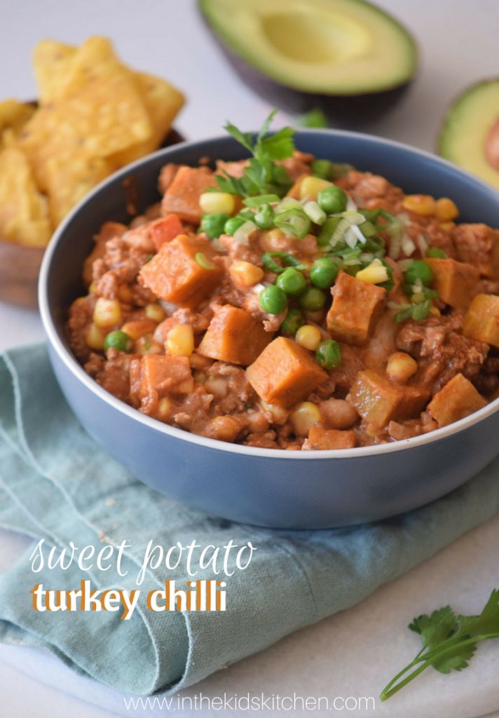 This Sweet Potato & Turkey Chili is the perfect family-friendly comfort food!