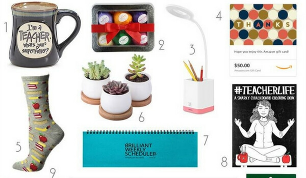 Suggested by teachers! 20 thoughtful teacher gift ideas that they'll love and use every day! Gifts of all types for all budgets!