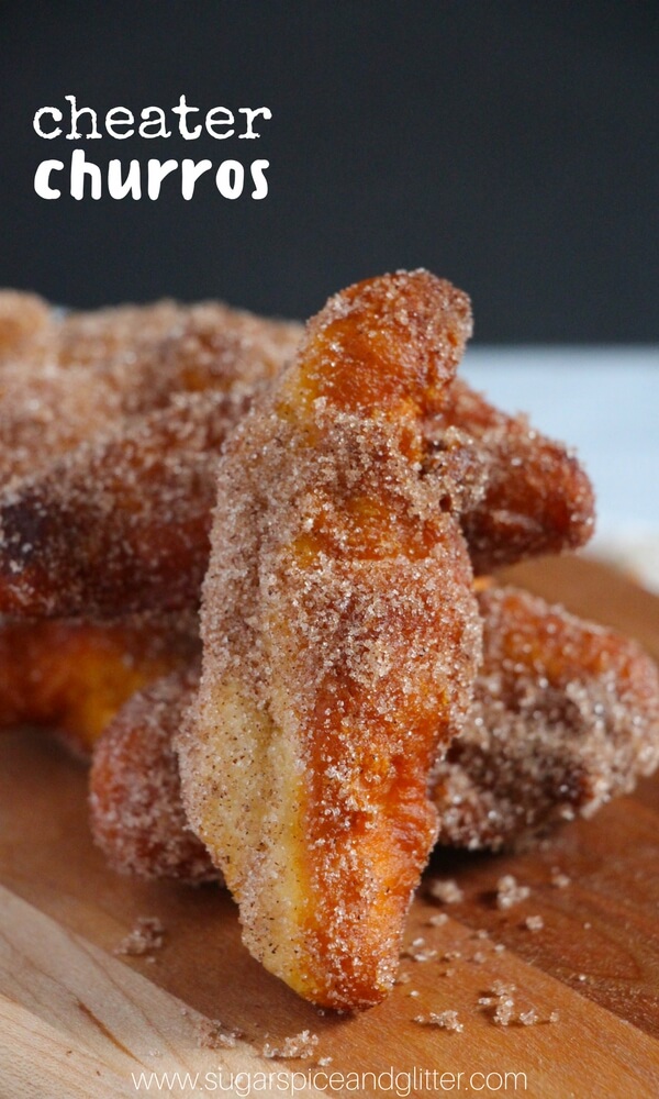 Hands-down the EASIEST fried churros recipe you'll ever make!