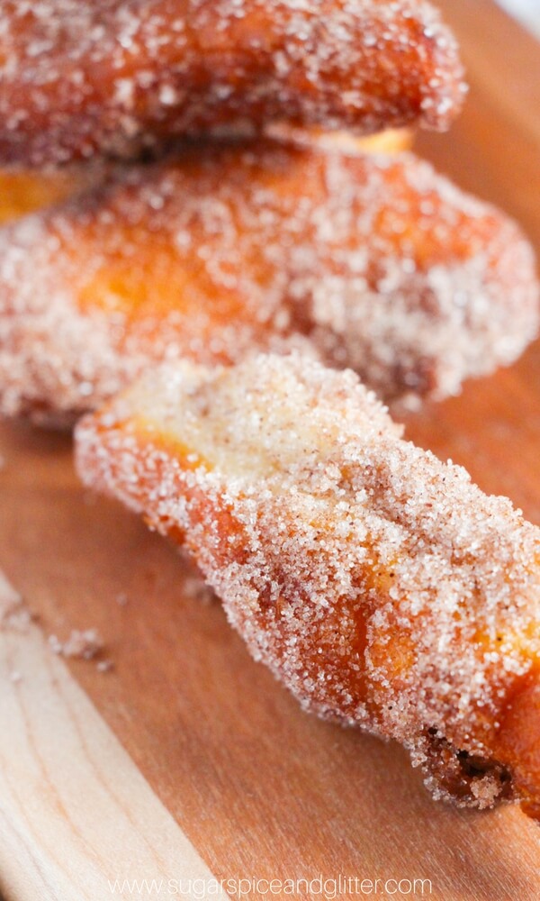 Hands-down the EASIEST fried churros recipe you'll ever make!