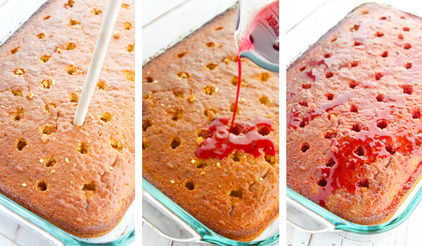 How to make cherry limeade poke cake photo step by step