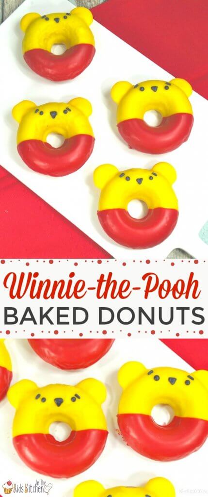 These chocolate dipped Winnie-the-Pooh Donuts are almost too cute to eat!