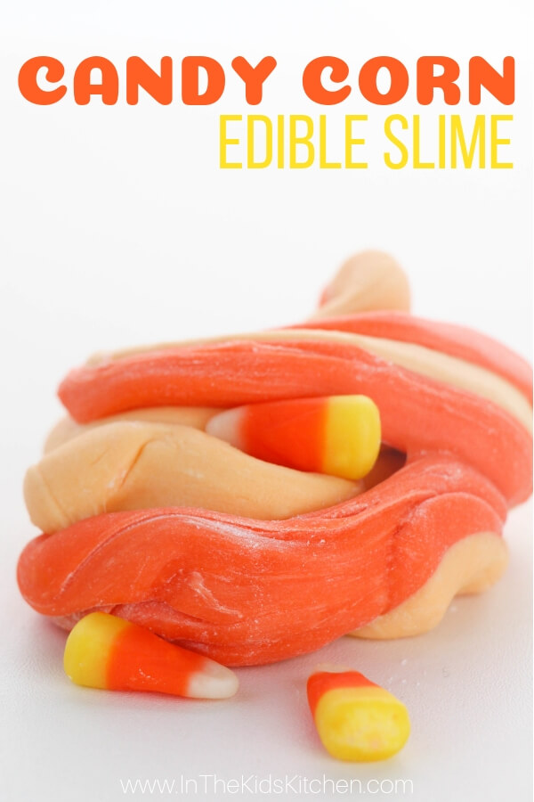 Edible Candy Corn Slime (with VIDEO)