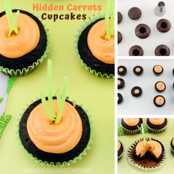 These clever Carrot Patch Cupcakes are perfect for an Easter party and they're a breeze to make!
