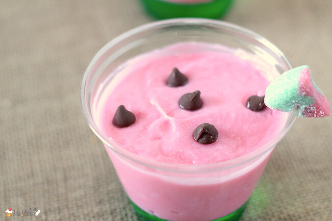 watermelon pudding cup