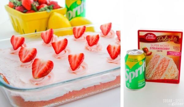 2 Ingredient Strawberry Soda Cake from In the Kids’ Kitchen