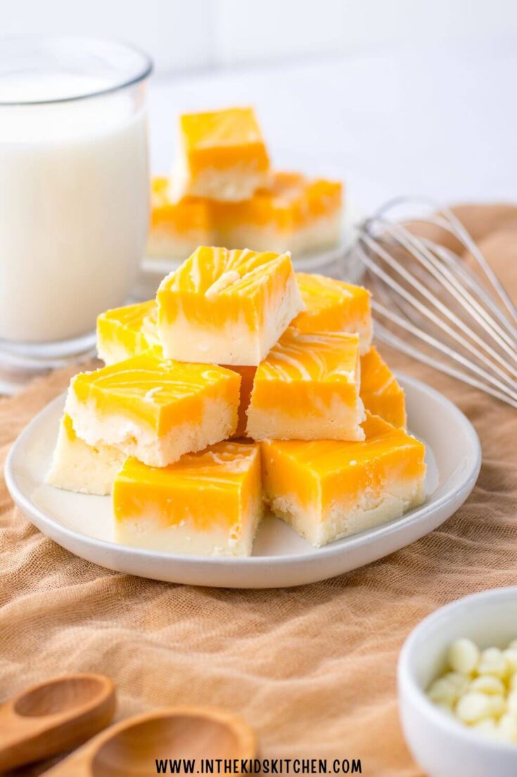 Creamsicle Fudge (Orange Marshmallow Fudge Recipe)