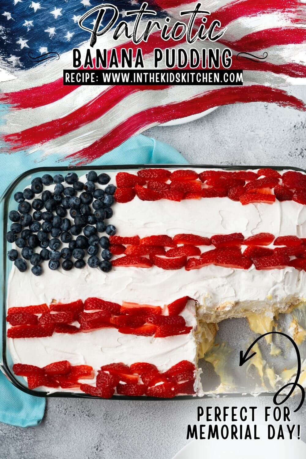 Pudding Flags American Flag Banana Pudding - In the Kids' Kitchen