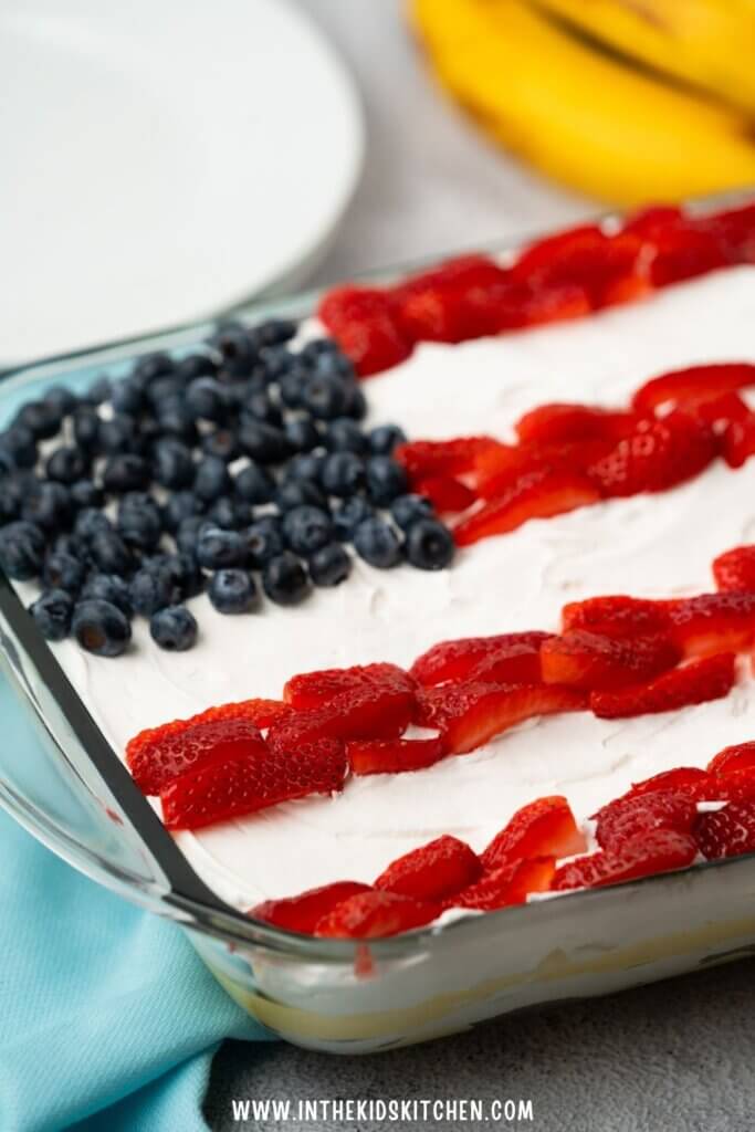 Pudding Flags American Flag Banana Pudding - In the Kids' Kitchen